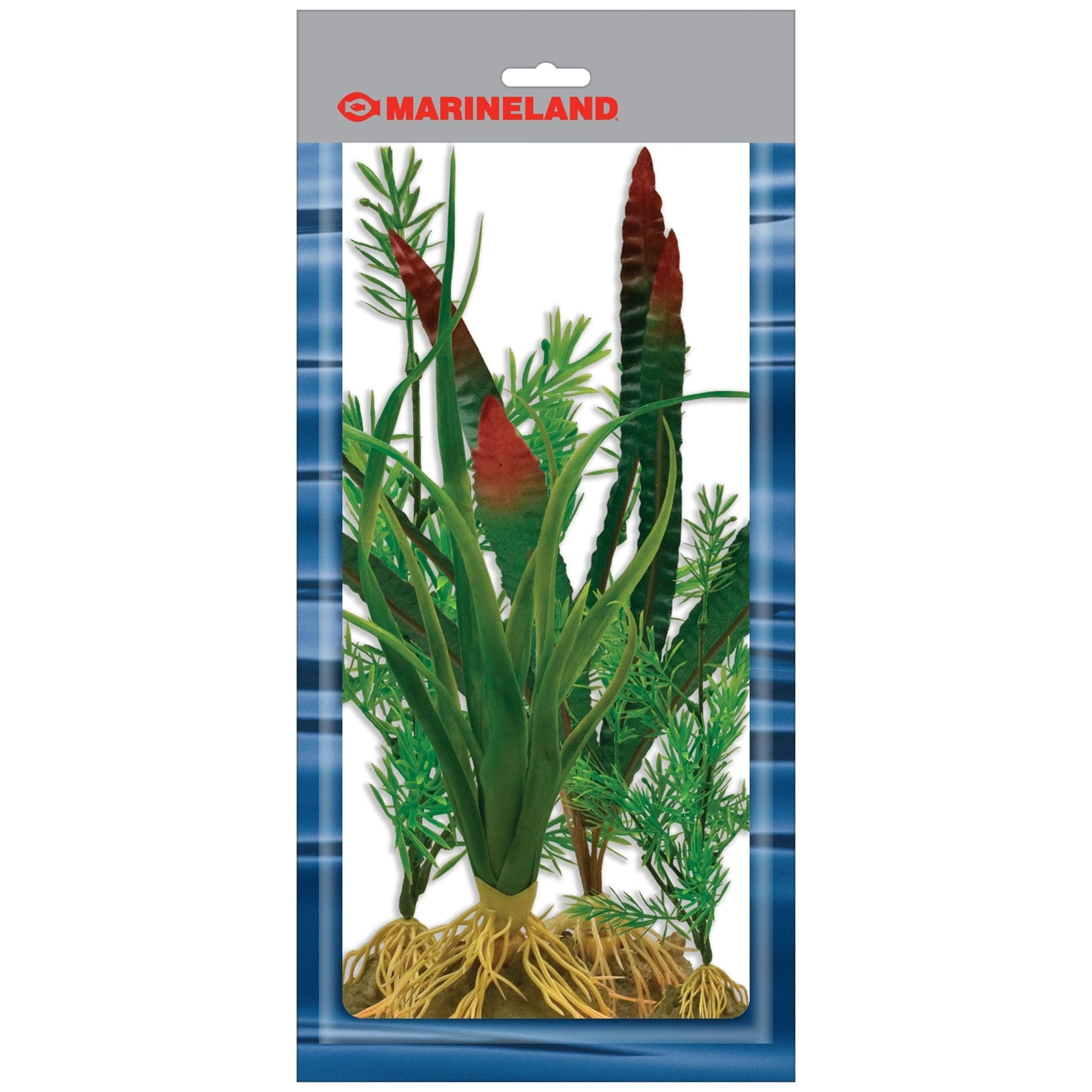 Marineland MultiPack Assorted Silk Plants for Aquariums, 4, Small