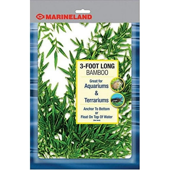 Marineland Plastic Bamboo 3 feet, Décor for Aquariums and Terrariums