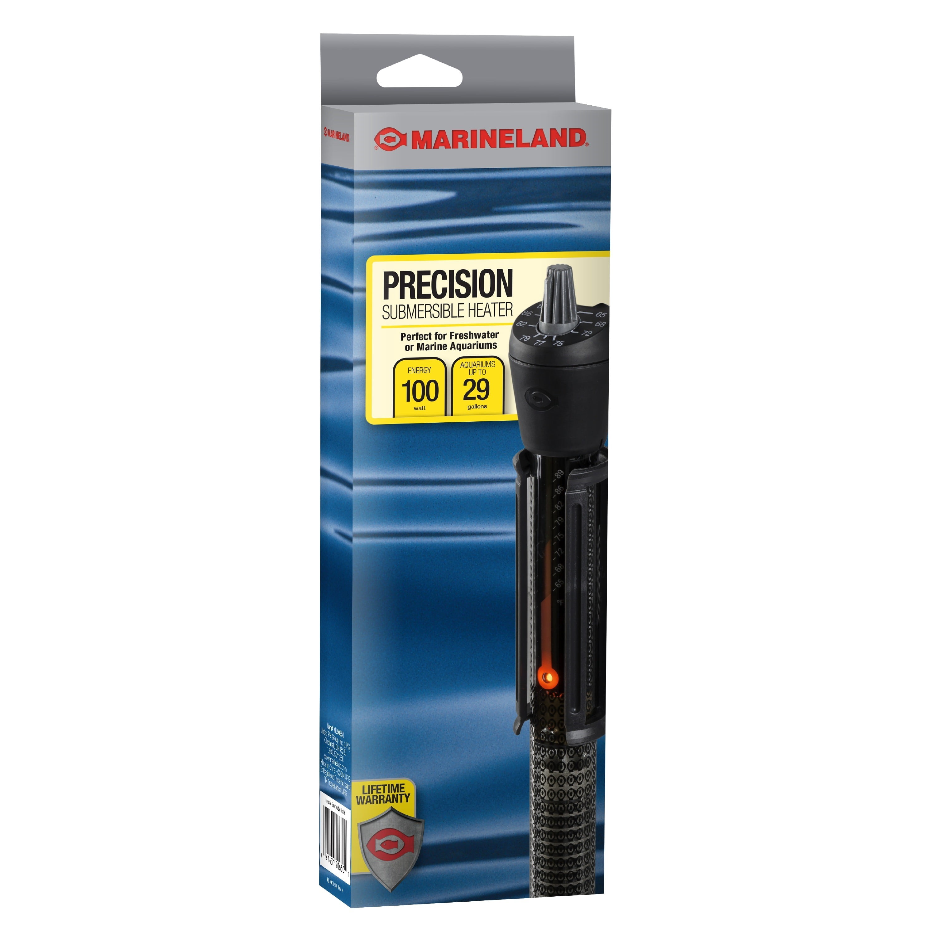 Marineland Precision Aquarium Heater, Up to 29 Gallons, 100-Watt