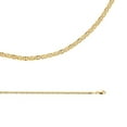 thumbnail image 1 of Mariner Chain Solid 14k Yellow Gold Anchor Necklace Hollow Bevelled Link Thin Genuine, 2.4 mm - 16 inch, 1 of 1