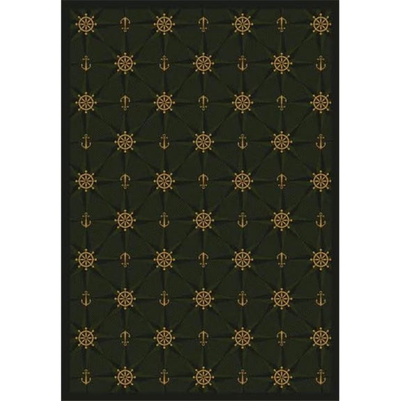 Mariner s Tale Emerald 7 ft.8 in. x 10 ft.9 in.  WearOn Nylon Machine Tufted- Cut Pile Whimsy Rug