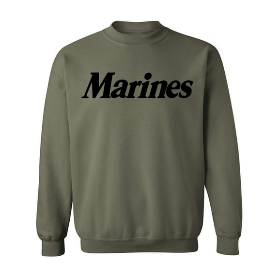 Marines Crewneck Sweatshirt in Military Green