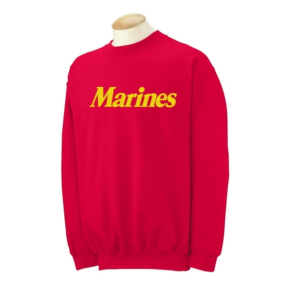 Marines Crewneck Sweatshirt in Red