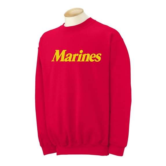 Marines Crewneck Sweatshirt in Red