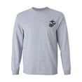 thumbnail image 1 of Marines Emblem left chest Adult Long Sleeve T-shirt, 1 of 3
