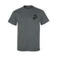 thumbnail image 1 of Marines Emblem left chest Adult Short Sleeve T-shirt, 1 of 4