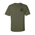 thumbnail image 1 of Marines Emblem left chest Adult Short Sleeve T-shirt, 1 of 4