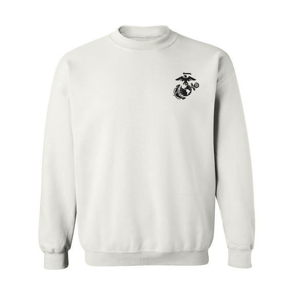Marines Emblem left chest Crewneck Sweatshirt