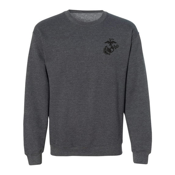 Marines Emblem left chest Crewneck Sweatshirt