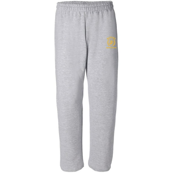Marines Gold Crest Open Bottom Sweatpants with gold print