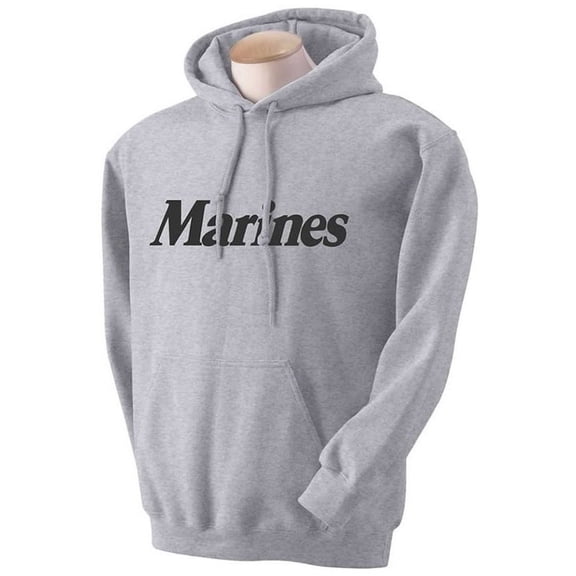 Marines Hooded Sweatshirt in Gray