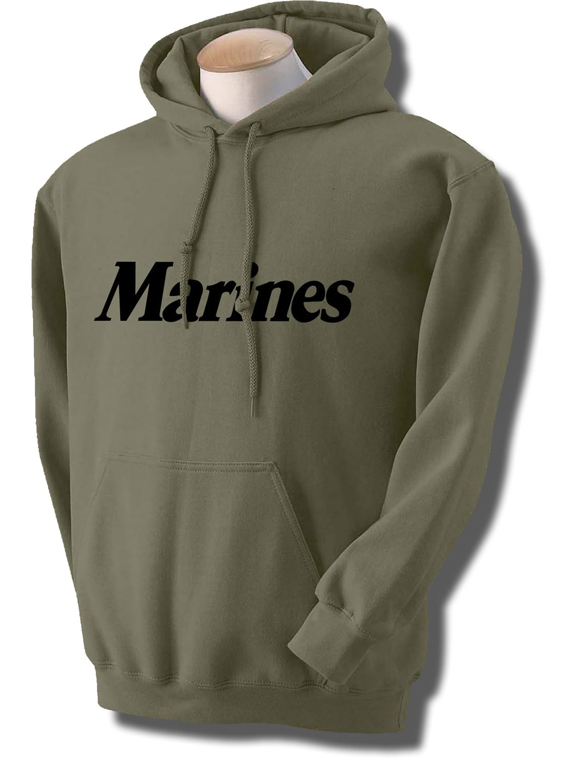 Marines Hooded Sweatshirt in Military Green - Walmart.com