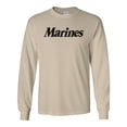 thumbnail image 1 of Marines Long Sleeve T-Shirt in Sand, 1 of 3