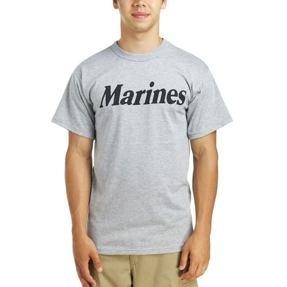 Marines Military Gray Physical Training T-Shirt