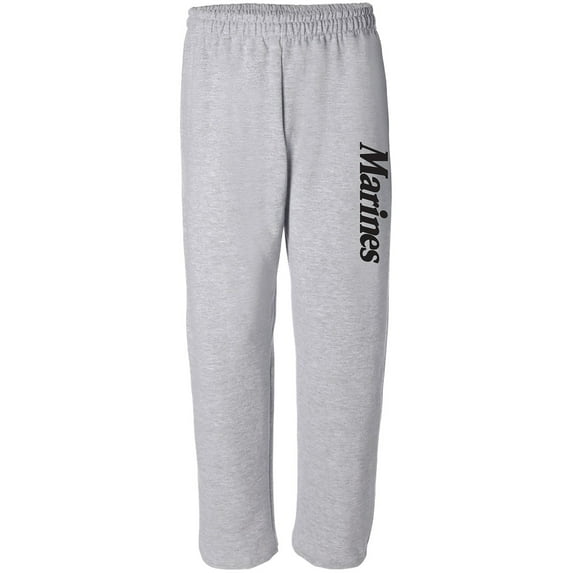 Marines Military Theme Sweat Pants in Sport Gray