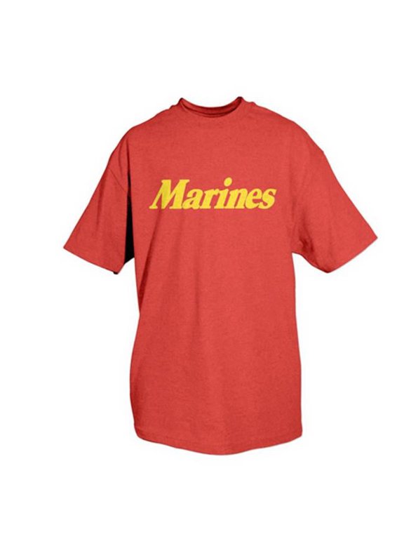 Marines One-Sided Imprinted T-Shirt - Red - Extra Large