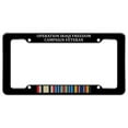 thumbnail image 1 of Marines Operation Iraqi Freedom Campaign Veteran Ribbon OIF Officially Licensed License Plate Tag Frame, 1 of 4
