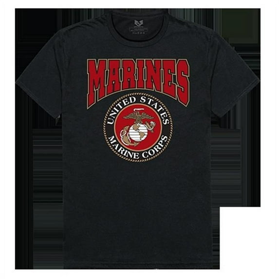 Marines Relaxed Graphic Tee - Black - Extra Large