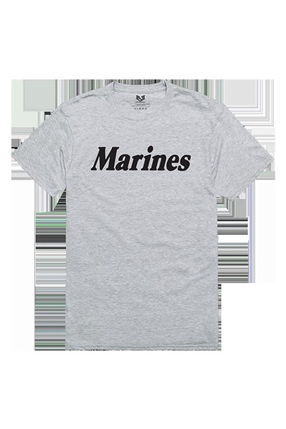 Marines Relaxed Graphic Tee - Heather Grey - Medium