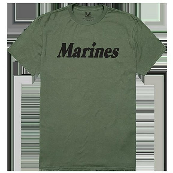 Marines Relaxed Graphic Tee - Olive - Large