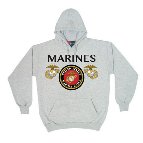 marines seal pullover/hooded grey - m
