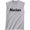 thumbnail image 1 of Marines Sleeveless T-Shirt in gray, 1 of 4