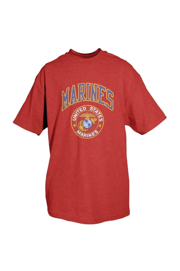 Marines One-Sided Imprinted T-Shirt - Red - 3XL