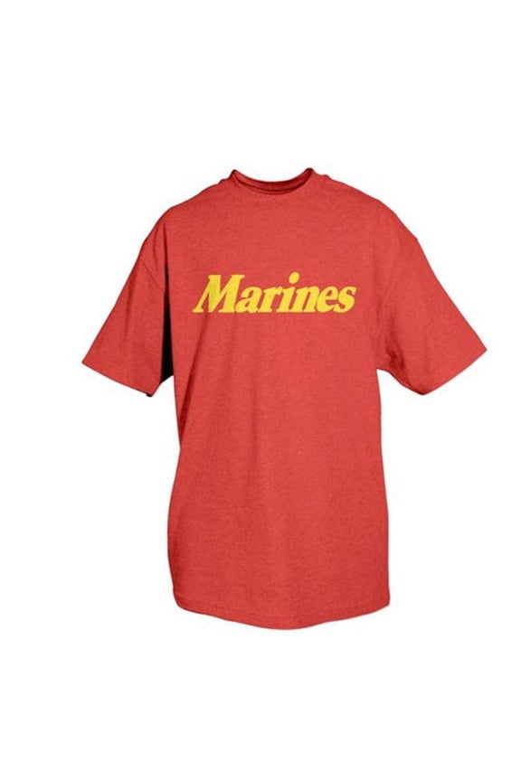 Products Marines One-Sided Imprinted T-Shirt, Red, Medium