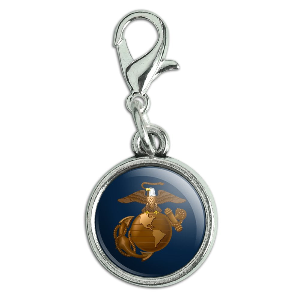 Marines USMC Eagle Globe Anchor on Blue Officially Licensed