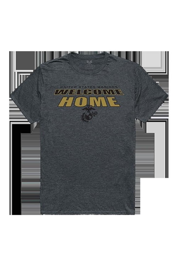Marines Welcome Home Tee - Heather Charcoal - Small
