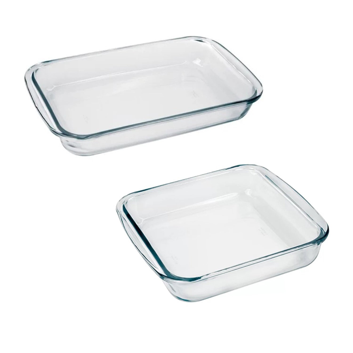 Marinex 2Piece Glass Bakeware Set, 572 Fahrenheit Max Temperature