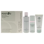 Marini SkinSolutions Post TX 2 Recovery Enhancement System , 3 Pc 6oz Gentle Cleanser, 1oz Marini BioShield, 2oz Marini Physical Protectant Tinted SPF 45