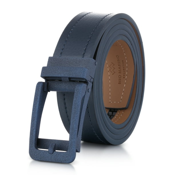 Blue Comfort Click Belt - Navy Blue Belt - Men's Ratchet Belt - Comfort Click Leather Belt - Men's high quality Navy Belt