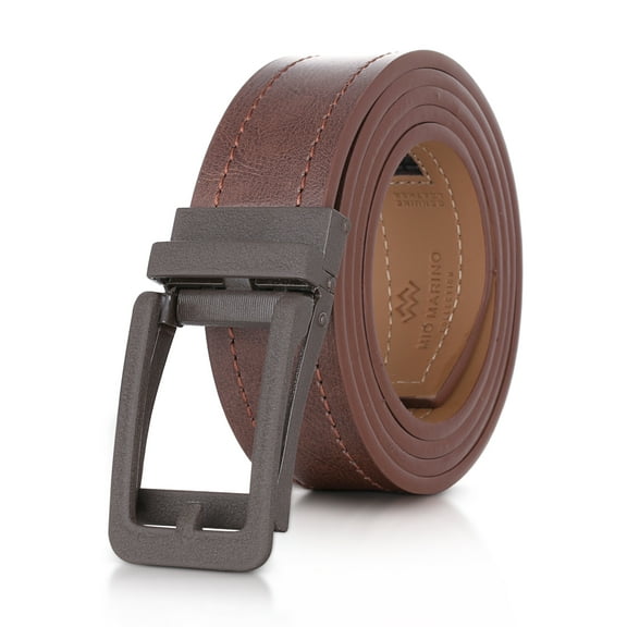Marino Men's Comfort Click Ratchet Belt Casual Leather Belt for Men - Automatic Linxx Buckle, 1.5 Wide with Elegant Gift Box