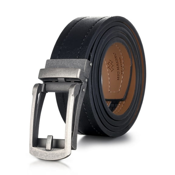 Marino Men's Comfort Click Ratchet Belt Casual Leather Belt for Men - Automatic Linxx Buckle, 1.5 Wide with Elegant Gift Box