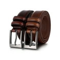thumbnail image 1 of Marinoâ€™s Men Genuine Leather Dress Belt with Single Prong Buckle - Pack of 2, 1 of 6