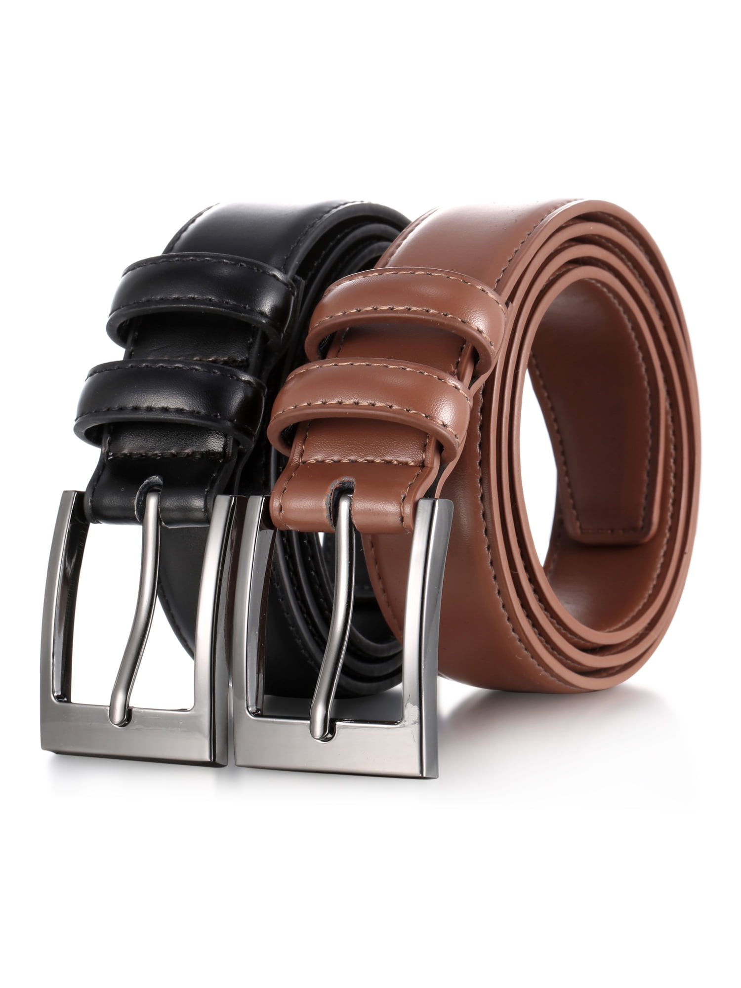 Men's Dual Ring Leather Belt