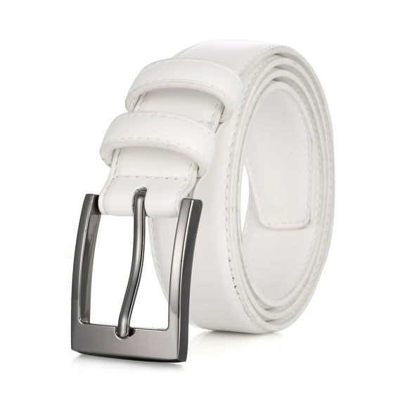 Marino’s Men Genuine Leather Dress Belt with Single Prong Buckle