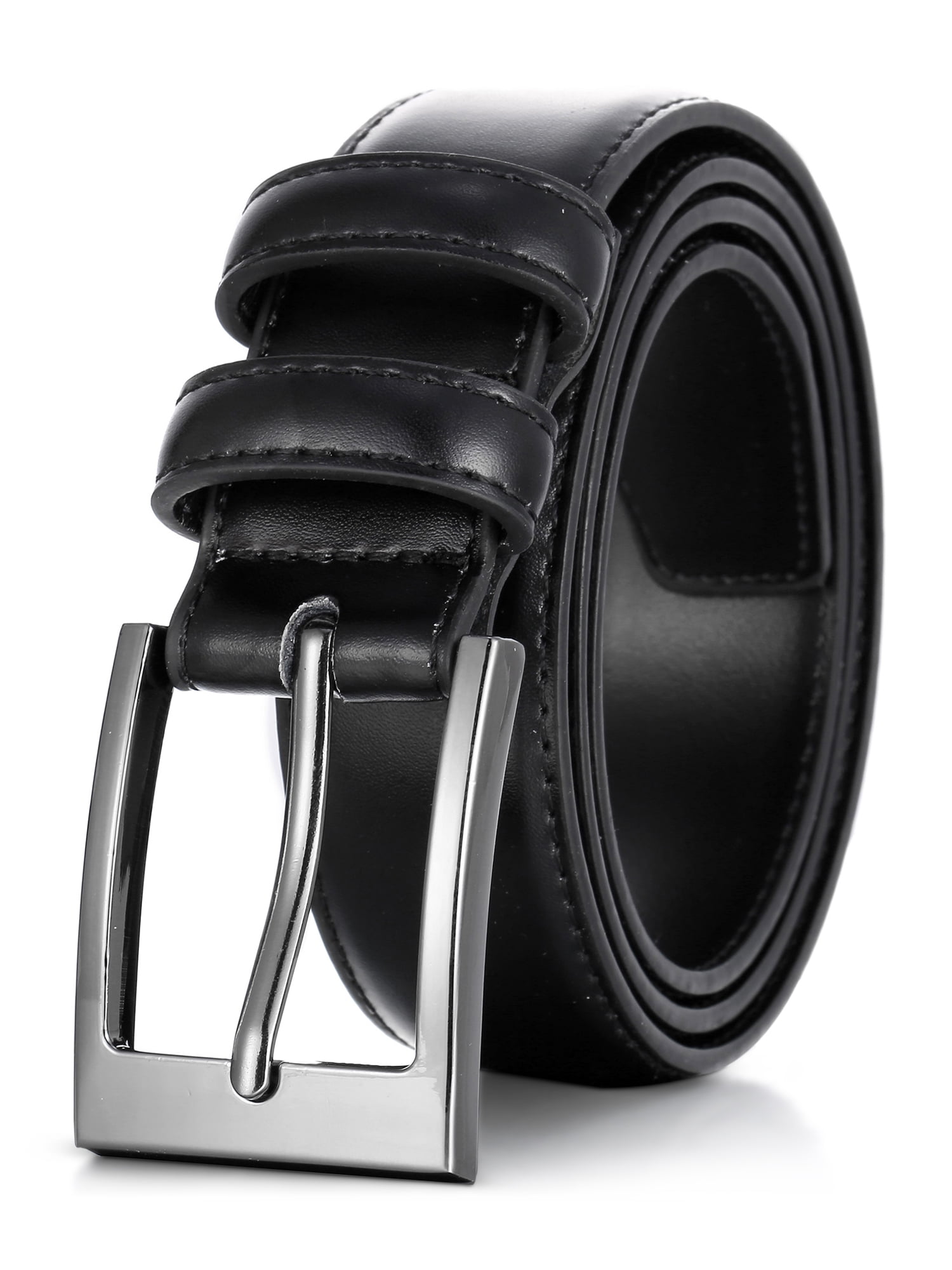 Marino's Men Genuine Leather Dress Belt with Single Prong Buckle - Walmart  Business Supplies