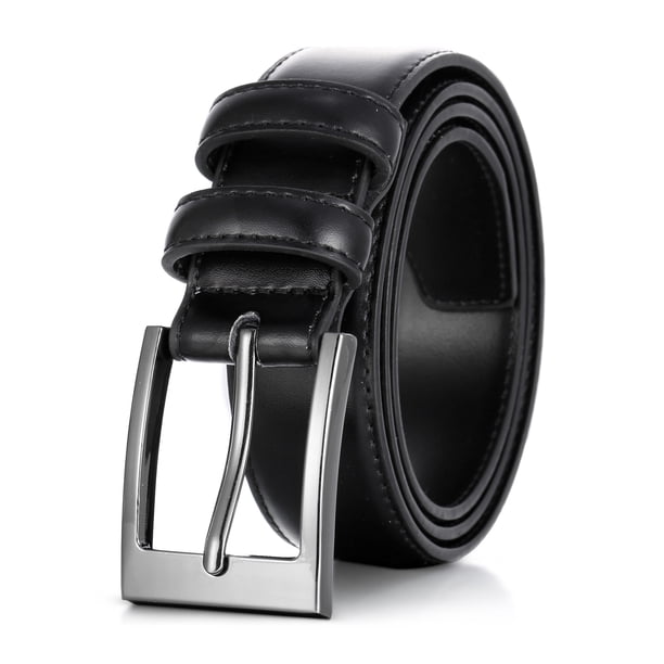 marino's men genuine leather dress belt with single prong buckle Mio Marino Men's Dual Loop - Black sewing mom