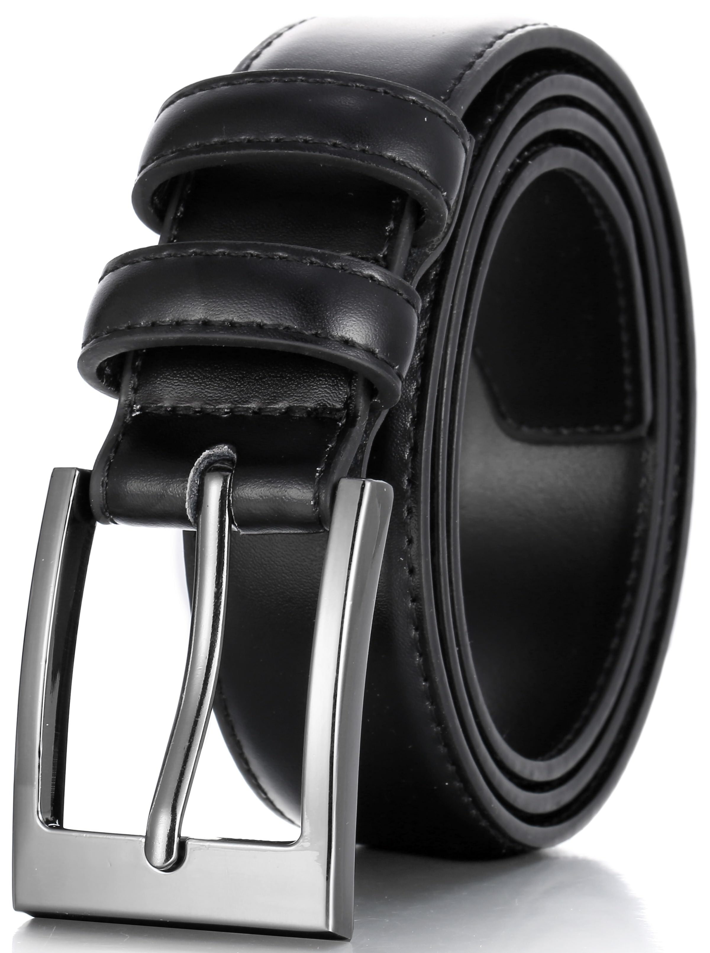 marino's men genuine leather dress belt Marinos Men Genuine Leather Dress Belt with Single Prong Buckle