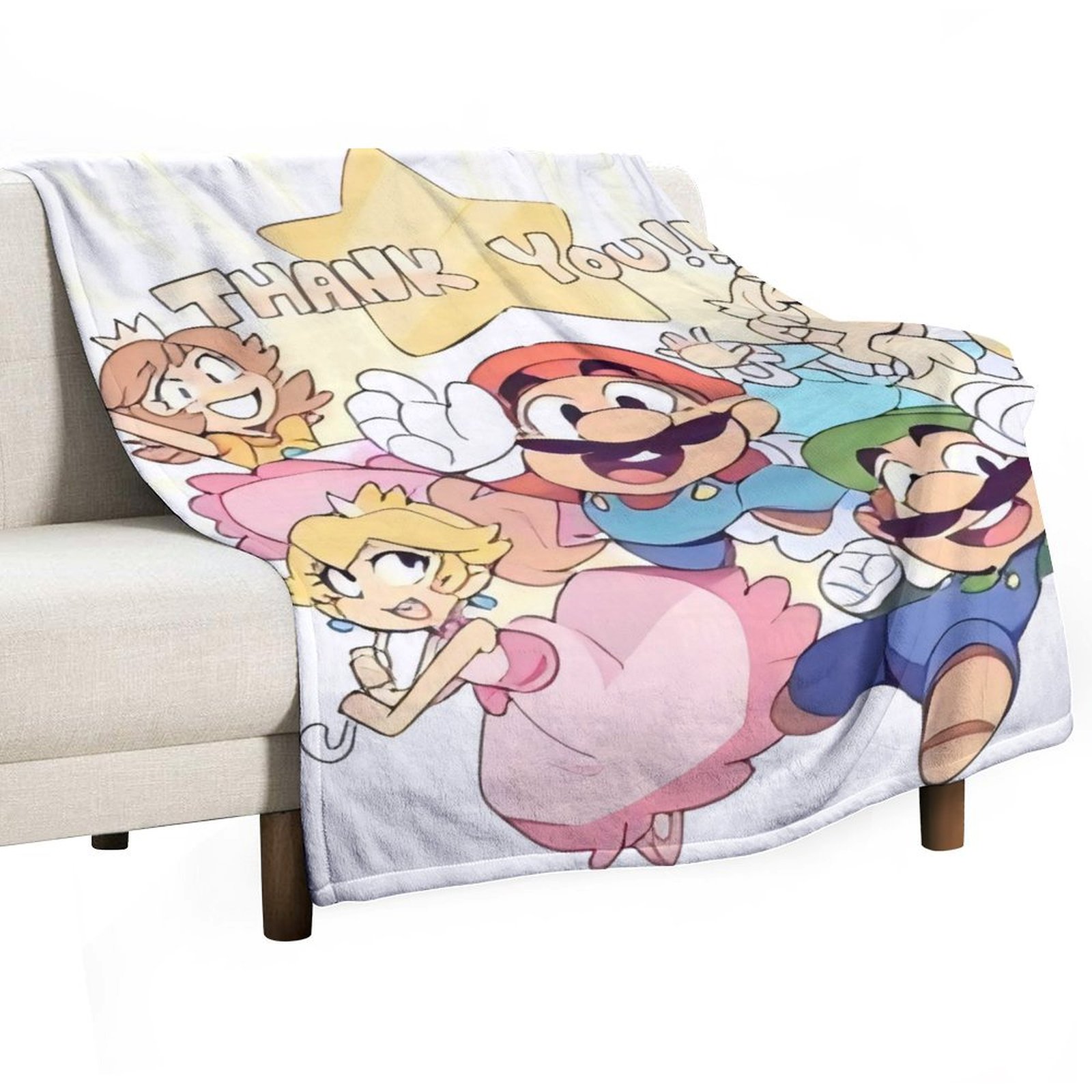 Mario Anime Cartoon Bath Towels for Adults and Kids Large Beach Bath