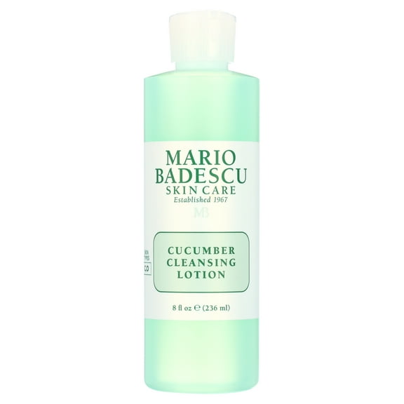 Mario Badescu Cucumber Facial Cleansing Lotion Skin Care for Oil and Shine Control, 8 fl oz
