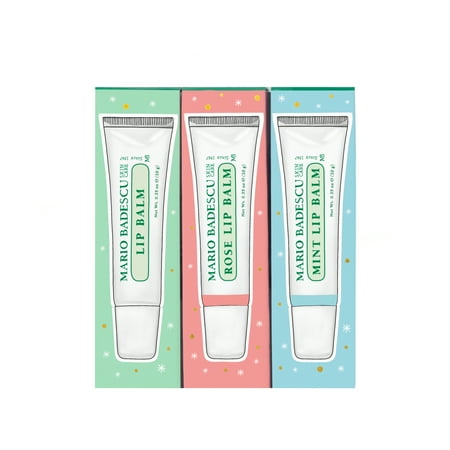 Mario Badescu Lip Balm Trio Skin Care Set, 3 Piece Set, 1.5 oz