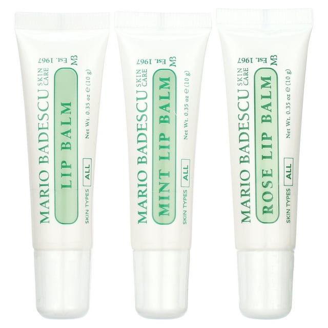 Mario Badescu Nourishing Lip Balm Trio, 3 Piece Set