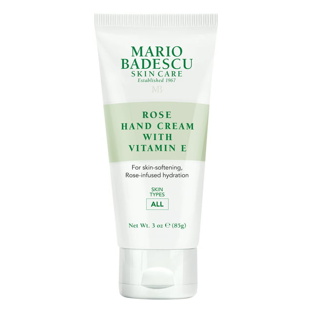Mario Badescu Vitamin E Hand Cream, Rose, 3 oz