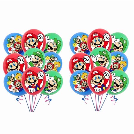 Mario Balloons Party Supplies Birthday Favors Decorations Decor Kit Latex