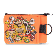 Mario Bowser Enemy Group Floating Foam Kids Wallet and Keychain