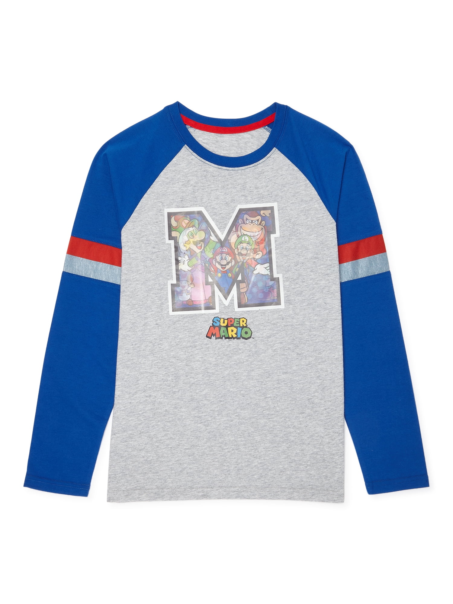 Mario Boys 4-18 Long Sleeve Top
