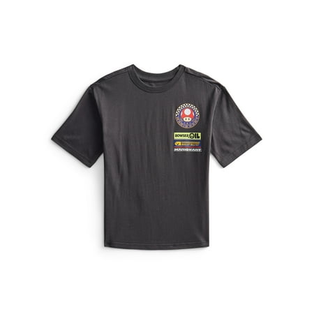 Super Mario Boys Graphic Tee with Short Sleeves, Sizes 4-18